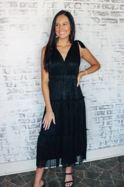 Lurex Three Tier Midi Dress<Allie Lynn's Boutique Cheap