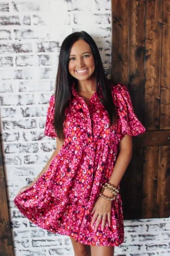 Magenta August Dress<Allie Lynn's Boutique Hot