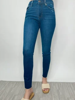 Mid Rise Scissor Cut Skinny "Dark Denim"<Allie Lynn's Boutique Store