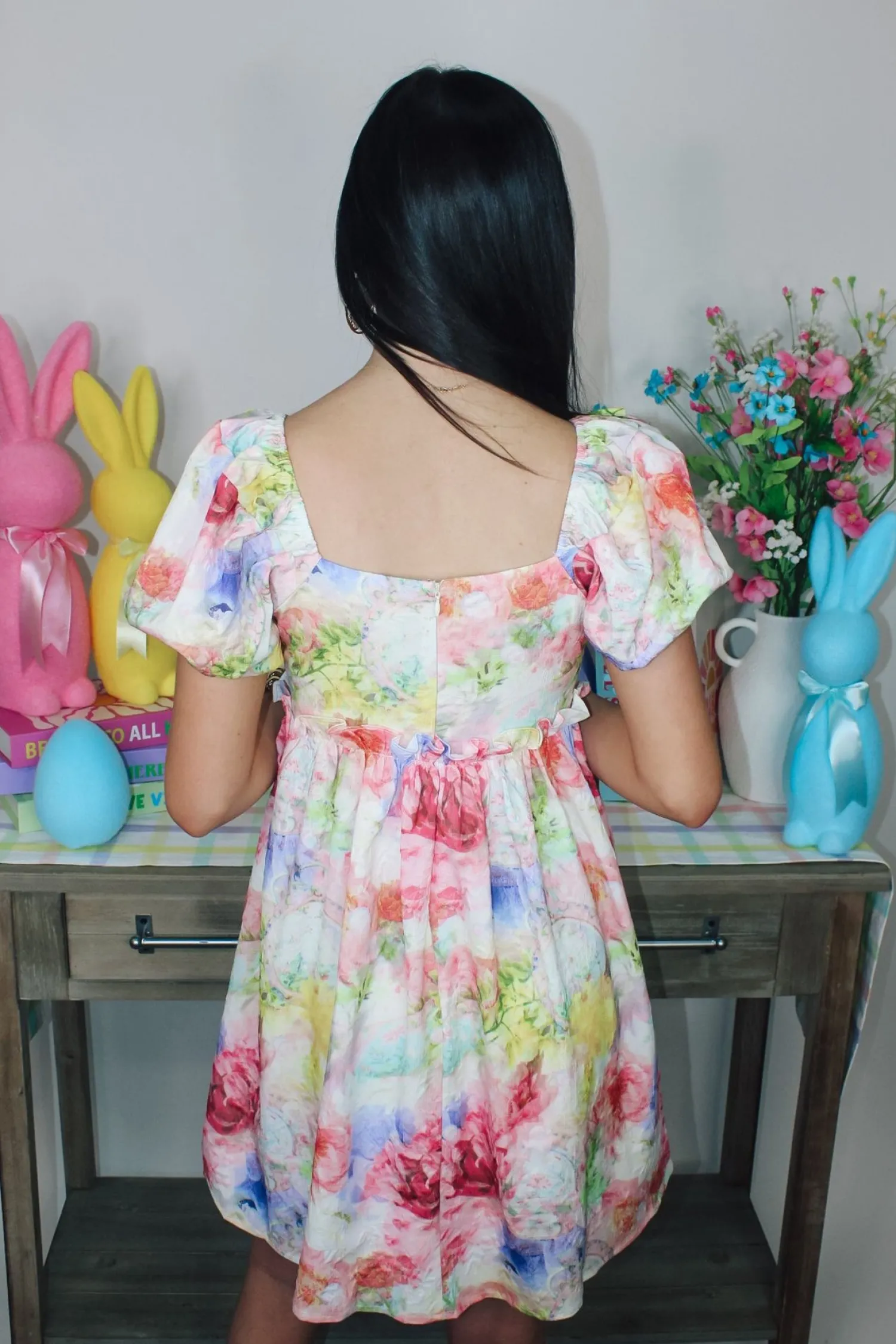 Multi Watercolor Floral Dress<Allie Lynn's Boutique New