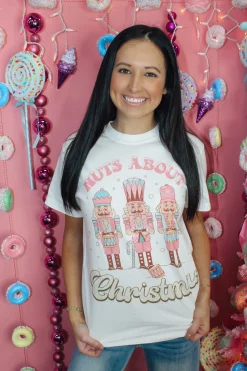 Nuts About Christmas Graphic Tee<Allie Lynn's Boutique Clearance