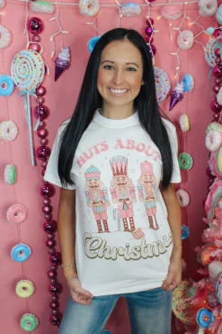 Nuts About Christmas Graphic Tee<Allie Lynn's Boutique Clearance