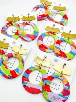 Party Time Clay Earrings<Allie Lynn's Boutique Fashion