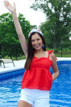 Red Hot Top<Allie Lynn's Boutique Best Sale