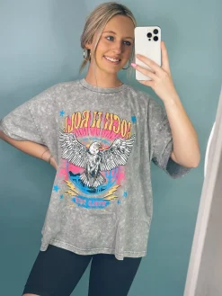 Rock N Roll World Tour Vintage Graphic Tee 