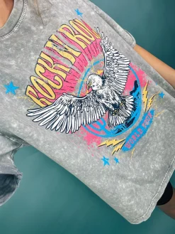 Rock N Roll World Tour Vintage Graphic Tee 