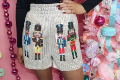 Sequin Nutcracker Shorts 