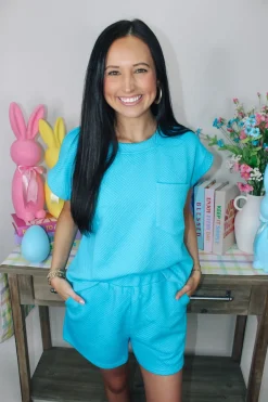 Textured Aqua Set<Allie Lynn's Boutique Best