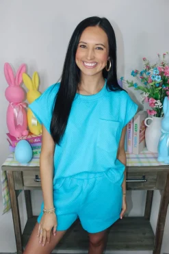 Textured Aqua Set<Allie Lynn's Boutique Best