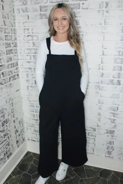 Textured Overalls 