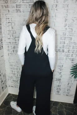 Textured Overalls 