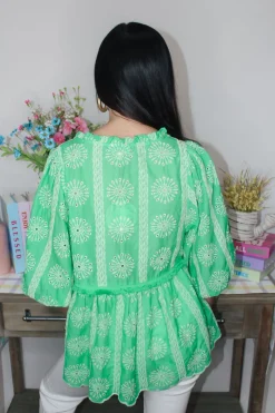 The Umgee Green Top<Allie Lynn's Boutique Discount