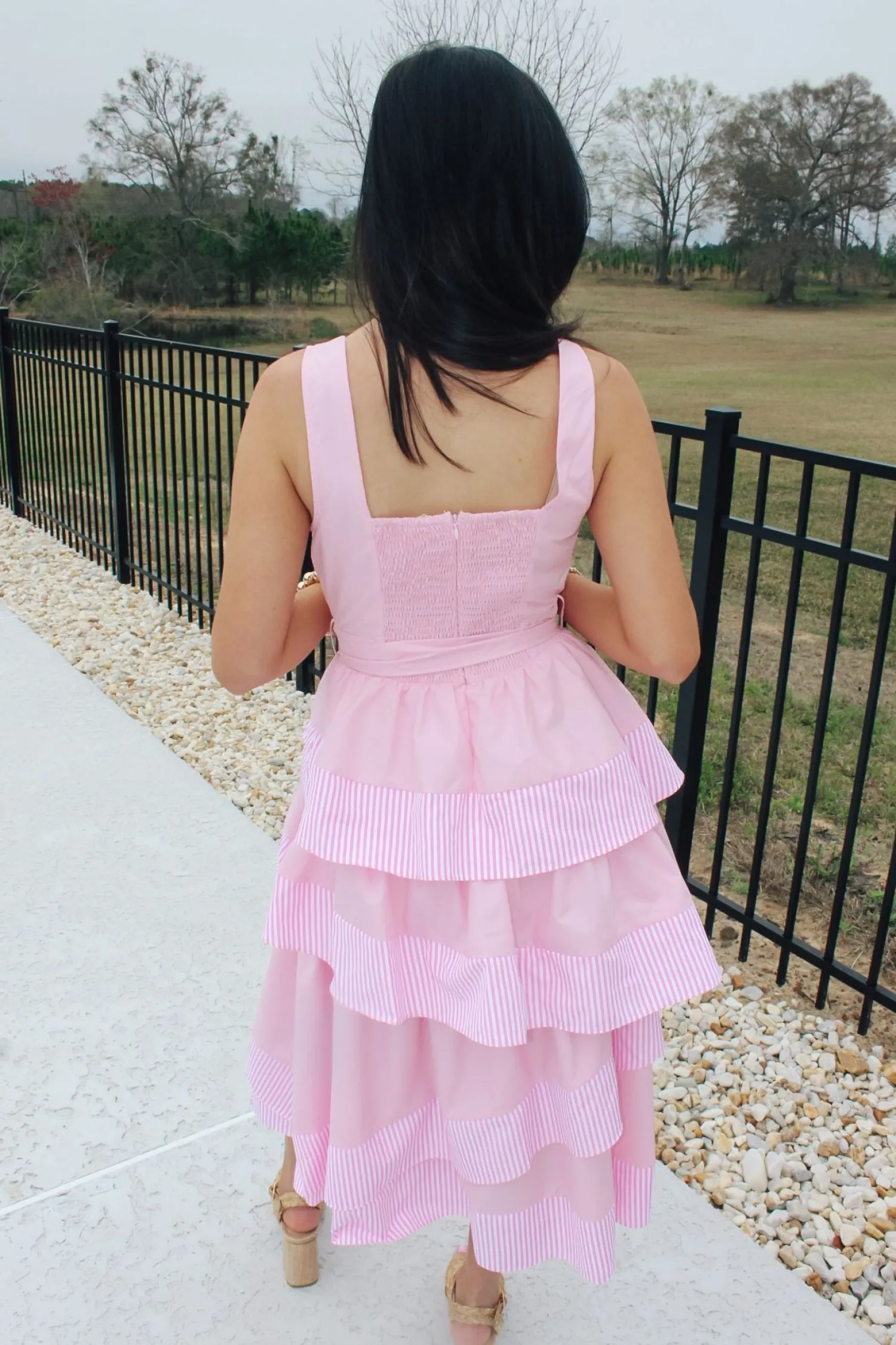 Tiered Baby Pink Dress<Allie Lynn's Boutique Cheap