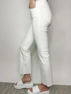 White Cropped Flares<Allie Lynn's Boutique Online
