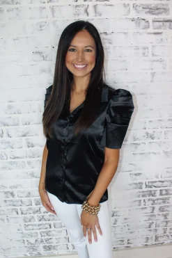 Workwear Satin Top<Allie Lynn's Boutique Sale